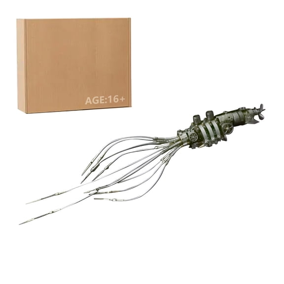 3D Metal Puzzles Steampunk Giant Squid Model Kit, 295+PCS DIY Assembly, Animal Metal Puzzle for Adults & Teens 16+, Exquisite Desktop Display for Home and Office Decor