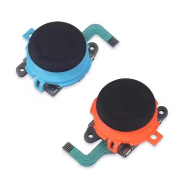 3D Metal Replacement Joystick for Switch 2 Left and Right Controllers ,Blue and Red,2pcs