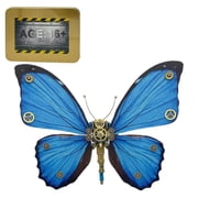 3D Metal Retro Steampunk Morpho Menelaus Model Kit, 150PCS+ DIY Mechanical Insect Butterfly Metal Assembly Kit, Creative Desktop Ornament Gift for Enthusiast