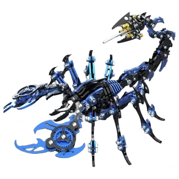 3D Metal Scorpion Puzzle for Adults, Steampunk Mechanical Model Kit 400+PCS – DIY Metal Building Toy & Craft Kit for Teens and Adults, Perfect Birthday