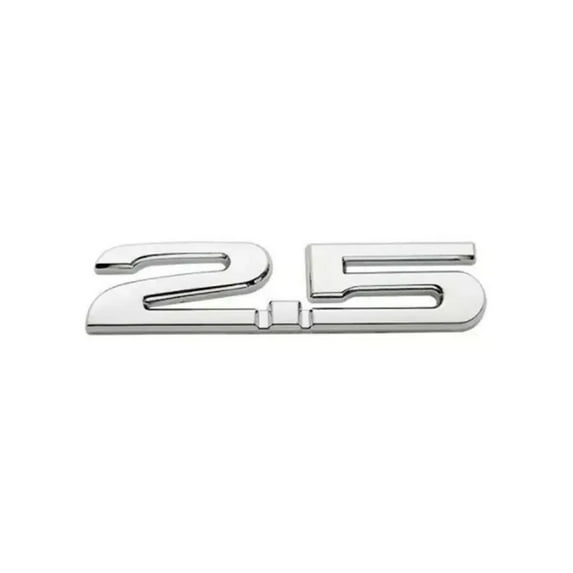 3D Metal Silver Black Logo 2.0 2.5 Emblem Car Badge Trunk Decal Fit For Mazda 2.0 2.5 Stikcer Accessories