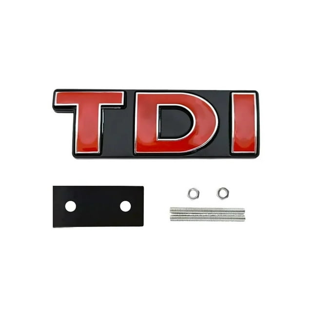 3D Metal TDI Logo Car Front Grille Emblem Sticker Fender Side Rear Trunk Auto Badge Decor For VW Polo Golf Jetta Passat MK4 MK5