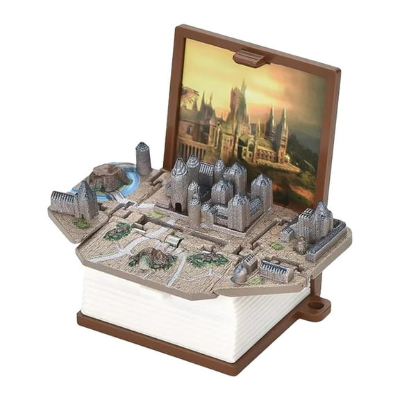 3D Castle PopUp Keychain Mini Book Toy for Kids Small Gift Cube Design Easy Fold Portable for Schoolbag Key Decoration