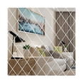thumbnail image 1 of 3D Mirror Acrylic Wall Sticker Diamond Art Mural Decal Home Room Decor Removable, 1 of 12