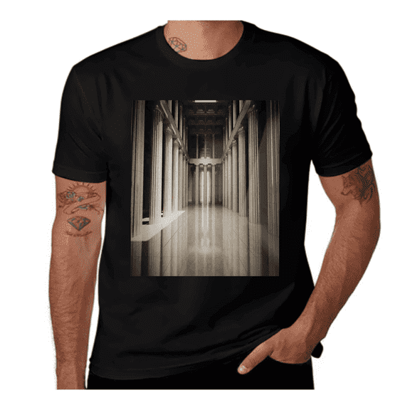 3D Model Style Column-Pillar-Beige-Tan Casual Streetwea Everyday Tshirt Comfortable Wear tee shirt