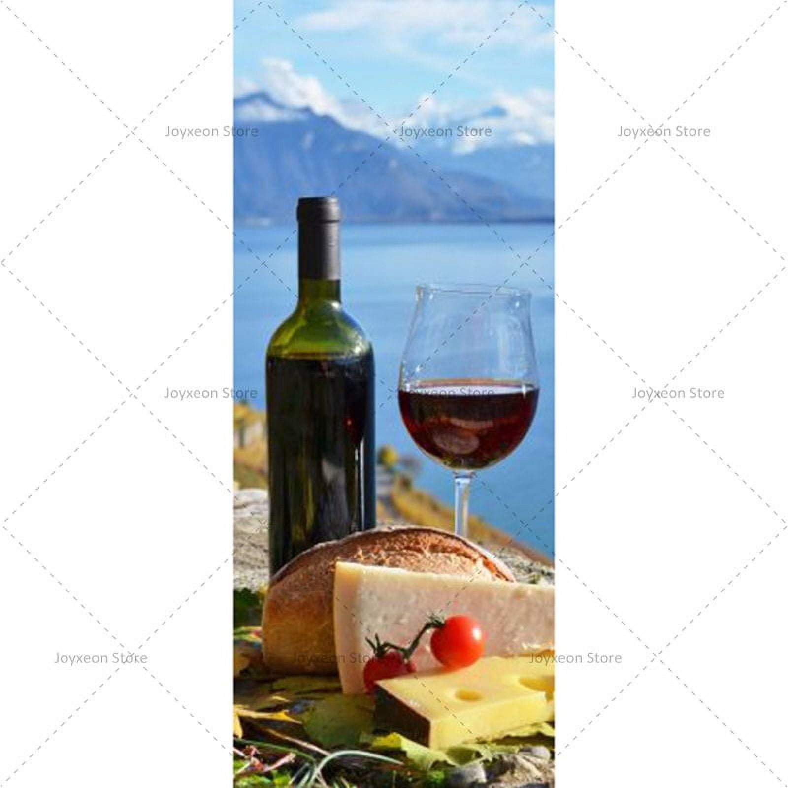 3D Modern Life Door Stickers Red Wine Beer Door Decoration Technology ...