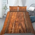 3D Modern Retro Wood Duvet Cover Lovely Pattern Polyester Quilt Cover