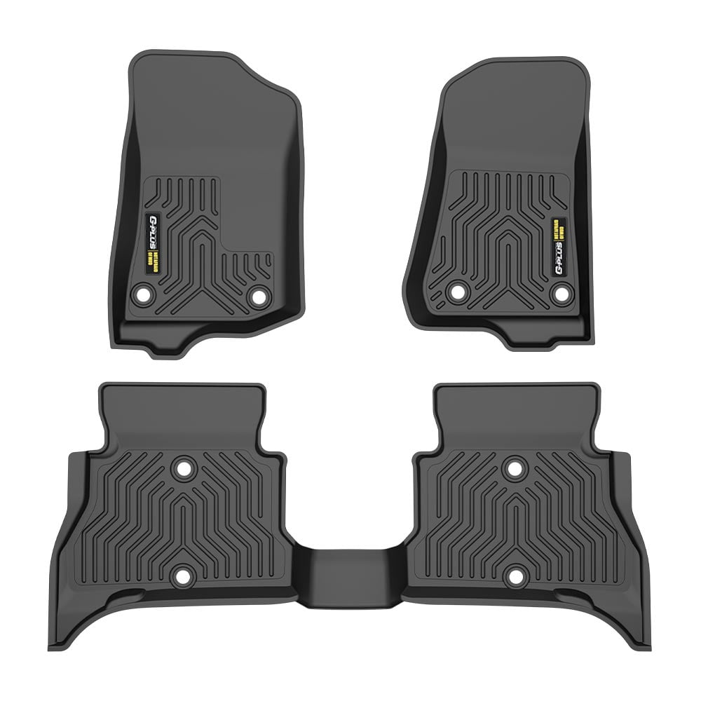 3D Molded Floor Mats Carpets Liner All Weather TPE Fit for 2021-2024 Jeep Wrangler 4xe
