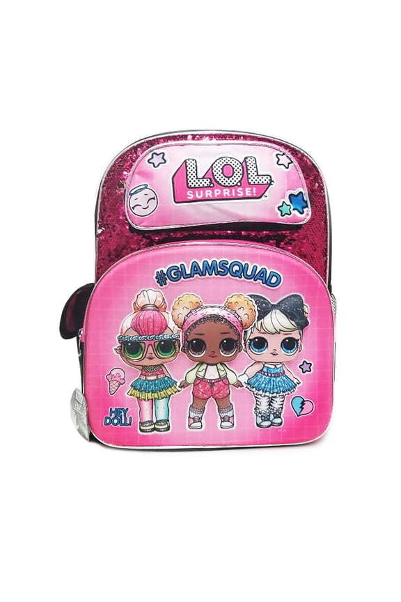 3D Molded Magic Sequins L.O.L 12" Toddler Backpack