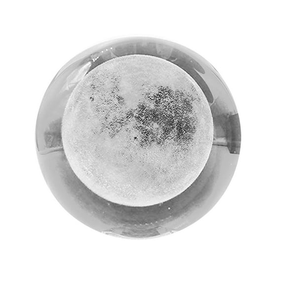 HOOWIFFY Clear Planet Ball 3D Carved Smooth Surface Cosmic Model for Space Lovers