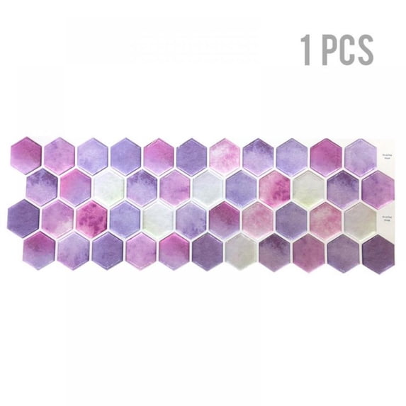 3D Mosaic Tile Sticker Removable Wallpaper Tile Green, 3D Self Adhesive Wall Tiles Bathroom Wall Tiles for Kitchen Backsplash PVC Square Decorative Vinyl Tile Decals 1Pc