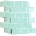 thumbnail image 1 of 3D Mosaic Tile Stickers, Crystal-like Real Tile Effect, Suitable For Kitchens, Bathrooms, Laundry Rooms, Rvs, Caravans, Peel And Stick Backsplash, 4X Coverage - 40% More Area Than, 1 of 5