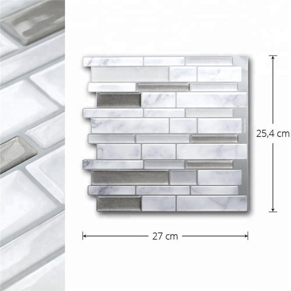 3D Mosaic Tile Wall Sticker Decal Home Kitchen Bathroom Decoration