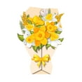 thumbnail image 1 of 3D Mother's Day Bouquet Greeting Card 6.69x4.72in | Handmade Eco-Friendly Paper Flower Card with Envelope | Birthday/Thanksgiving Gift for Mom (Green/Yellow/Pink 0.04lb)​, 1 of 6