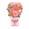 thumbnail image 1 of 3D Mother's Day Bouquet Greeting Card 6.69x4.72in | Handmade Eco-Friendly Paper Flower Card with Envelope | Birthday/Thanksgiving Gift for Mom (Green/Yellow/Pink 0.04lb)​, 1 of 6