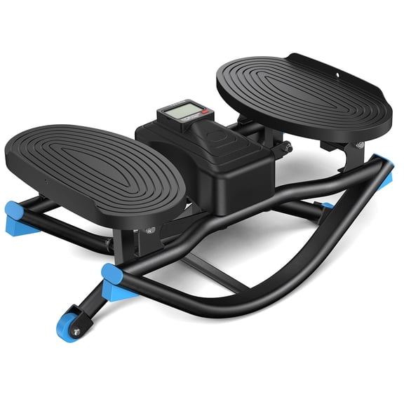 3D Motion Stair Stepper with Resistance Bands for Full Body Workout & Low-Impact Balance Board, 330 LBS Loading Capacity Exercise Equipment