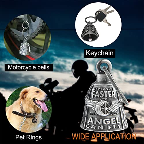 3D Motorcycle Bell with Hanger for Biker, Good Luck Biker Bells & Motorcycle Accessories, Key
