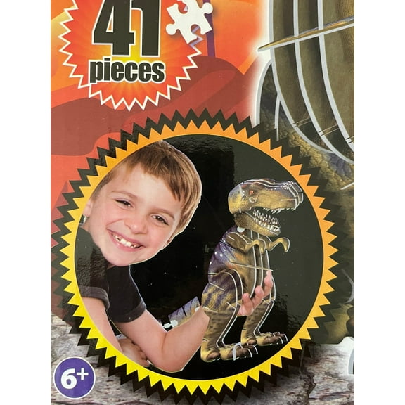 3D Movable T-Rex Model Kit - 3D Dinosaur Puzzle (41pcs)