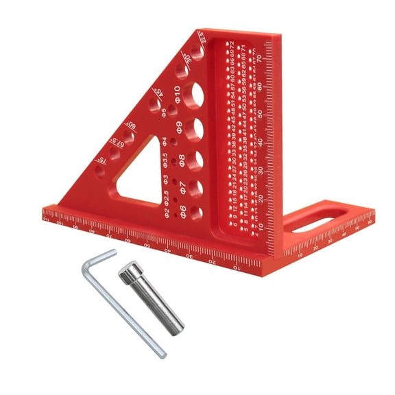3D Multi-Angle Carpenter Square: Precision Ruler for Woodworking & DIY