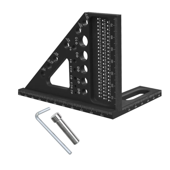 3D Multi-Angle Carpenter Square: Precision Ruler for Woodworking & DIY