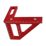 3D Multi-Angle Measuring Ruler - 45/90 Degree Aluminum Alloy Protractor, High Precision Tool for Woodworking, Drawing, and Layout, Suitable for Engineers and Carpenters