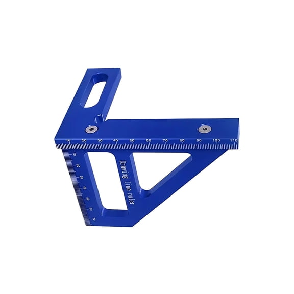 3D Multi-Angle Measuring Ruler - 45/90 Degree Aluminum Alloy Protractor, High Precision Tool for Woodworking, Drawing, and Layout, Suitable for Engineers and Carpenters