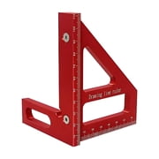 3D Multi-Angle Measuring Ruler - 45/90 Degree Aluminum Alloy Protractor, High Precision Tool for Woodworking, Drawing, and Layout, Suitable for Engineers and Carpenters