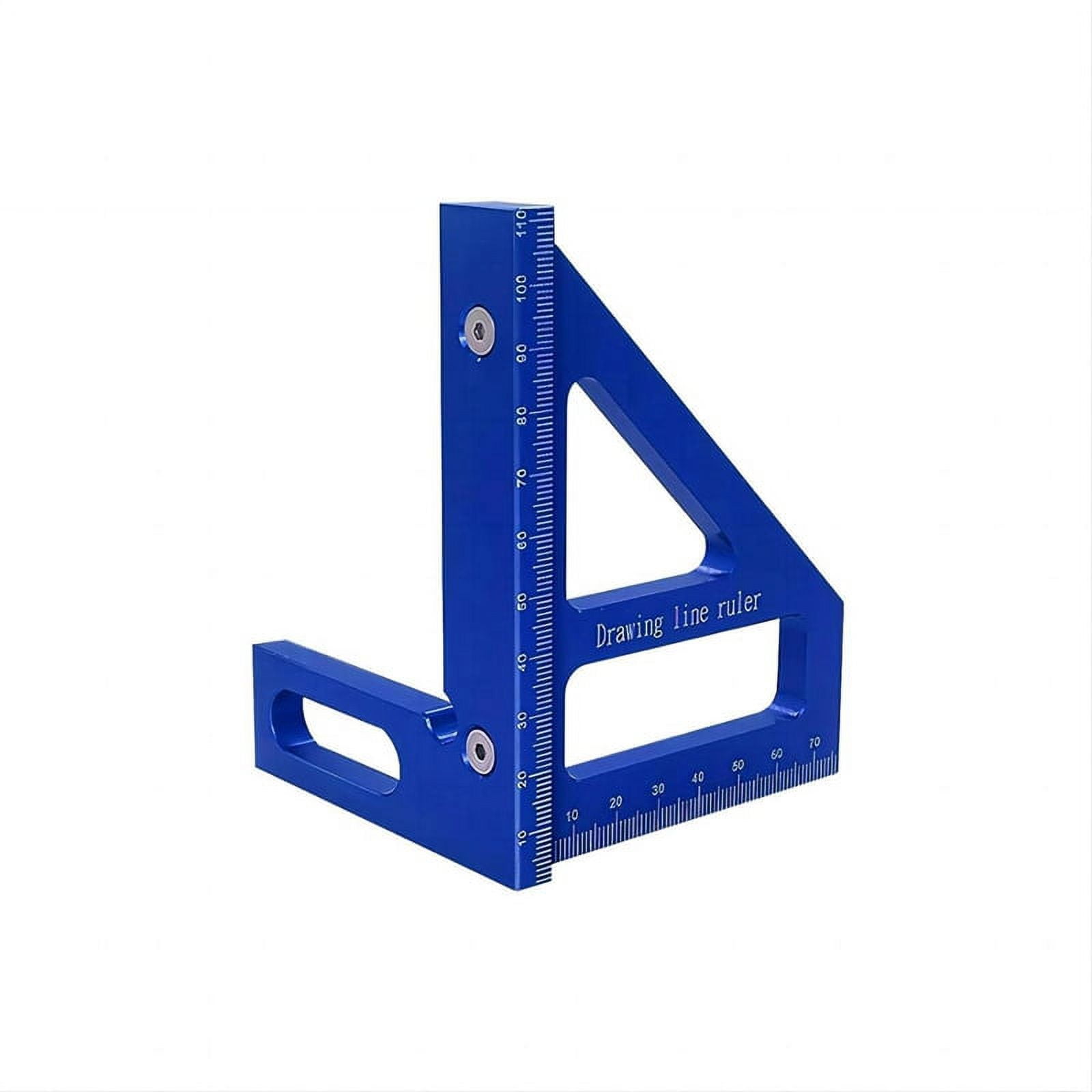 3D Multi Angle Measuring Ruler 45 90 Degree Aluminum Alloy Woodworking Square Protractor for Engineer Carpenter