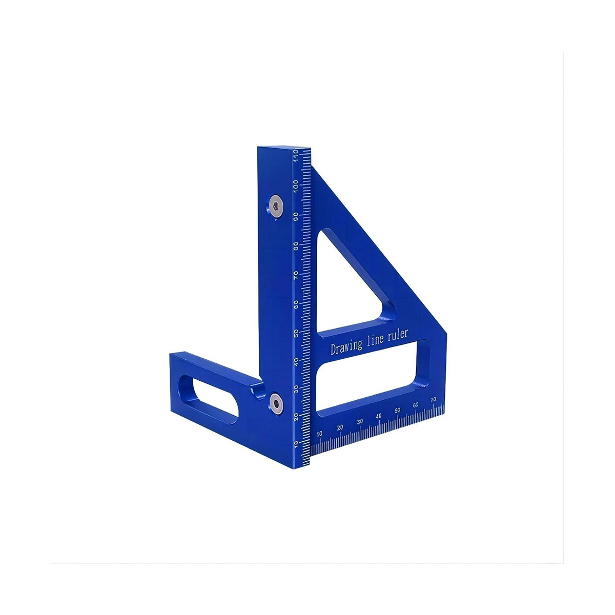 3D MultiAngle Measuring Ruler,45/90 Degree Aluminum Alloy Woodworking Square Protractor, for