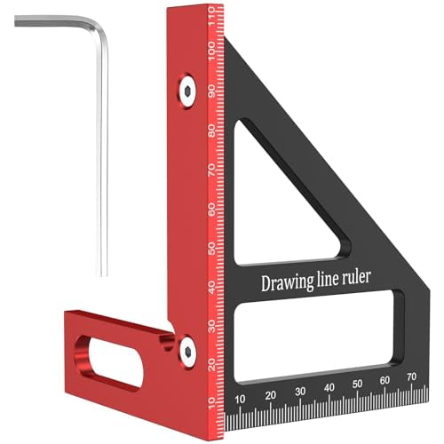 45 Meters Ruler 3D Multi-Angle Measuring Ruler, 45/90 Degree Woodworking Square ...