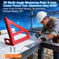 3D Multi-Angle Measuring Ruler & Auto Center Punch Tool - Aluminum ...