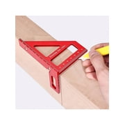 3D Multi Angle Measuring Ruler Precision 45 90 Degree Woodworking Square Aluminum Alloy Miter Triangle Ruler And Layout Measuring Tool For Engineer Carpenter,Inch Scal