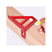 3D Multi Angle Measuring Ruler Precision 45 90 Degree Woodworking Square Aluminum Alloy Miter Triangle Ruler And Layout Measuring Tool For Engineer Carpenter,cm Ruler