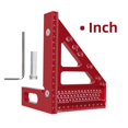 Printable Precision Protractor 3D Multi-Angle Metric/Inch Measuring Ruler, 45/90 Degree Aluminum Alloy ...