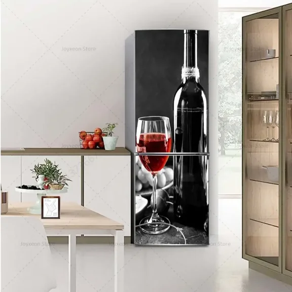 3D Multi-Style Refrigerator Sticker Outdoor PVC Waterproof Self-Adhesive Poster Home ration Refrigerator Sticker