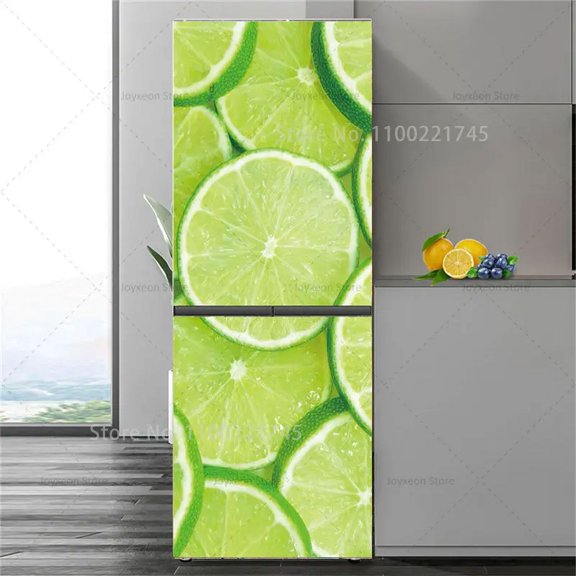 3D Multi Style Refrigerator Sticker Vinyl Waterproof Self Adhesive Home r Custom Size Pattern Kitchen Refrigerator Sticker