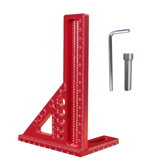 3D Multiple Angles Measuring Ruler Woodworking Square Protractor Triangular Measuring Tool 22.5-75 Degree Protractor