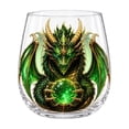 thumbnail image 1 of 3D Mythic Dragon Glass Cup Fantasy Crystal Orb Whiskey Glass Sculpted Dragon Drinkware for Whiskey Cocktails Bar Decor Gift, 1 of 6