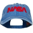 thumbnail image 1 of 3D NASA Letter Logo Embroidered Washed Buckle Cap - Sky Blue OSFM, 1 of 5