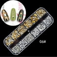 thumbnail image 1 of 3D Nail Art Decoration Set – 12-Grid Rhinestone & Stud Collection with Acrylic Tips for Creative Nail Designs TIKA, 1 of 3
