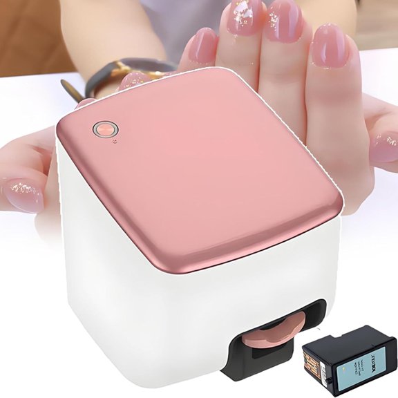 3D Nail Art Machine - DIY Nail Art Printing Machine,Custom Manicures With Exclusive App, Auto-Scan Technology, 4800DPI Prof Prints In Seconds, Portable Complete Nail-Studio
