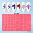 thumbnail image 1 of 3D Nail Art Relief Silicone Mold Plate, Multi Patterns Nail Stamping Template, Reusable Nail Art Transfer Mold for DIY Manicure, Acrylic Nails Decoration, Home Salon Use, 1 of 4