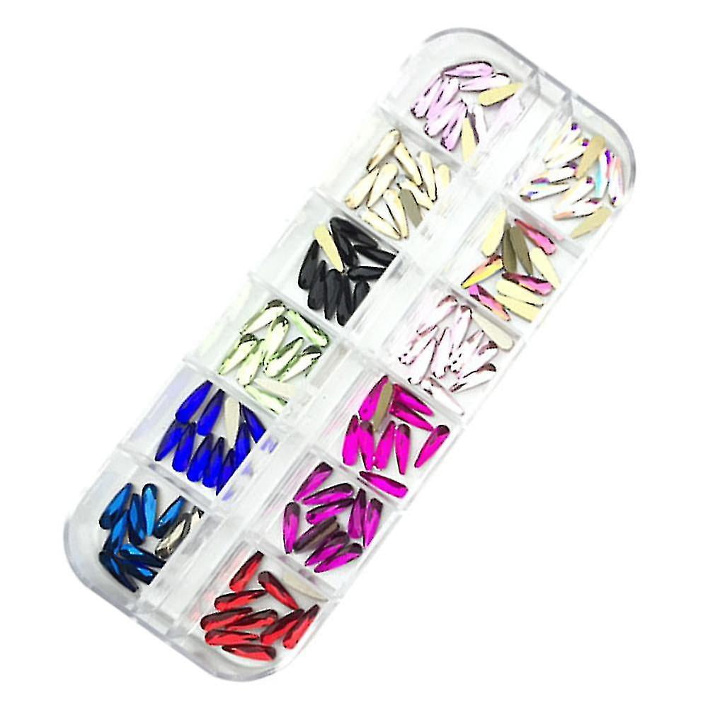 3D Nail Art Rhinestone Rhombus Flatback Crystal Stones For Diy Nail Art Decoration