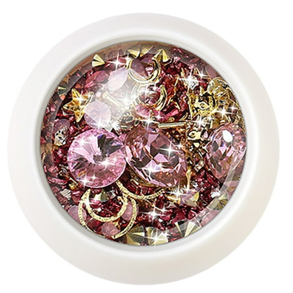 3D Nail Art Rhinestones Set Mixed Sparkle Nail Charms Multiple Shape Metal Nail Art Diamonds Pearl Crystal Nail Gems Nail Decor for Girl Women DIY Nail Design Craft Decorations Kit