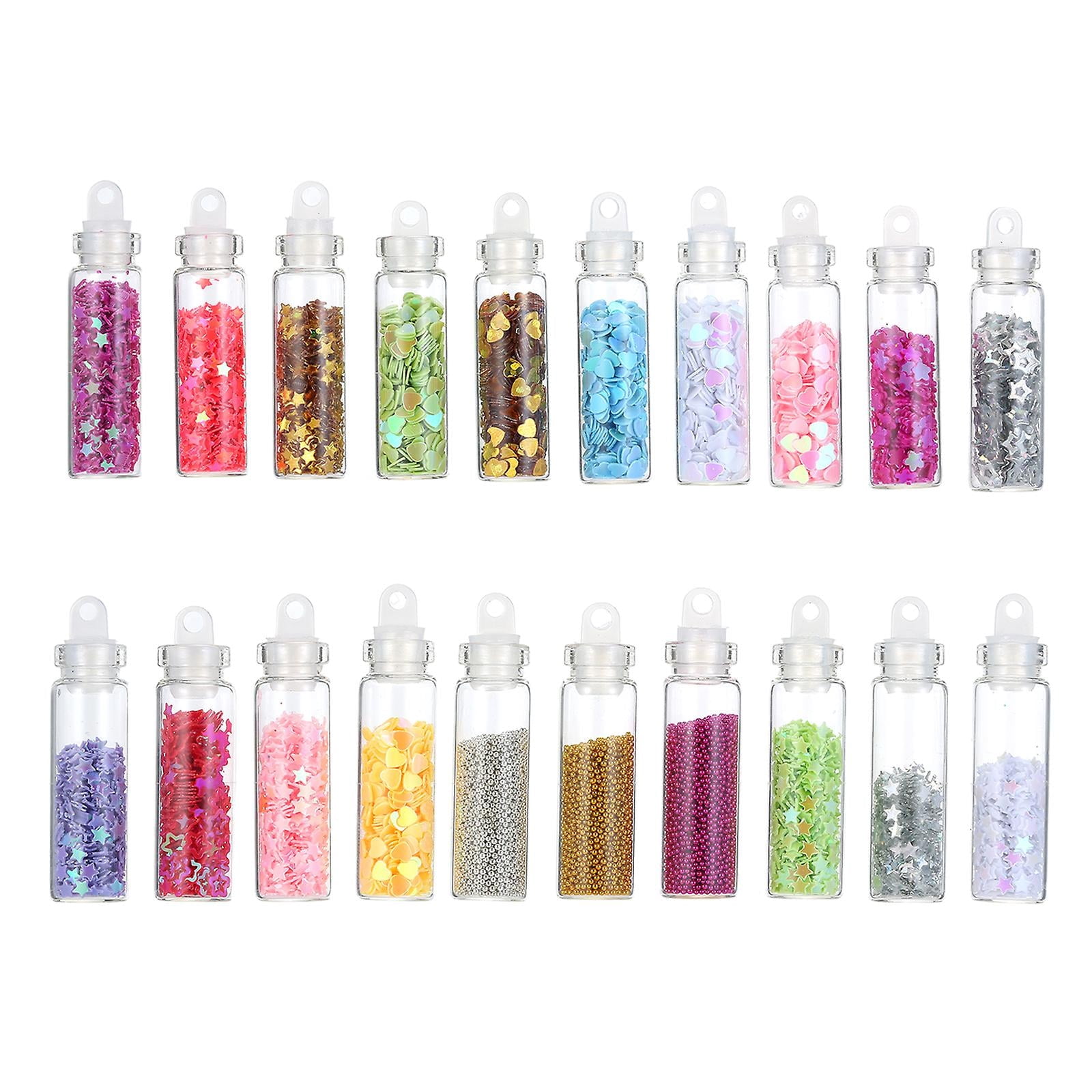 3D Nail Glitter Sequins Nail Glitter Flakes Set Acrylic Nail Sparkle Glitter Stickers Decals for Christmas Nail Art Decoration Mixed Colors & Shapes 2