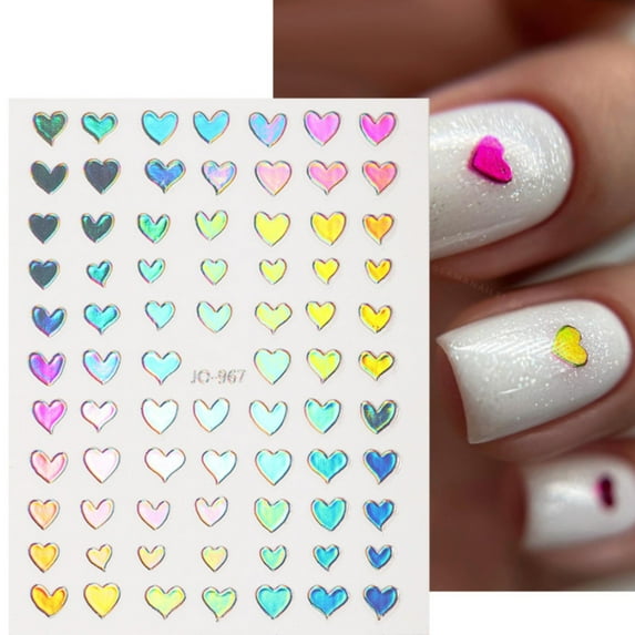 3D Nail Stickers Decals DIY Leaf Flower Designs for Women Girls Decorations Fashion Manicure Accessories