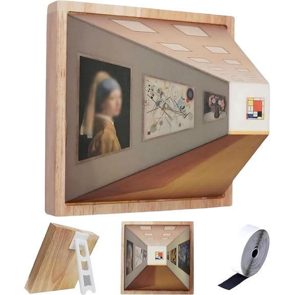 3D Naked Eye Visual Night Light - Creative Wall-Mounted Decorative Lamp, Classic Art Work Design, Suitable for Bedroom, Study, Office Unique Atmosphere Lamp,Corridor