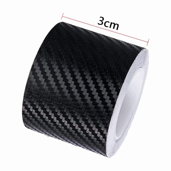 3D Nano Carbon Fiber Car Sticker Paste Door Sill Protector Bumper Tape Car DIY Paste Protector Strip Waterproof Film 3/5/7/10CM