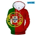 3D National Flag Print Portugal Argentina France USA Canada Brazil