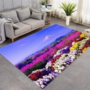 3D Natural Scenery Flower Underwater World Carpet Living Room Bedroom flooring Study Room Bathroom Balcony Restaurant Cushion
